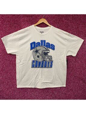 Junk Food Clothing Dallas Cowboys Throwback Helmet Logo T-Shirt XL